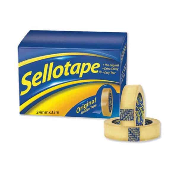 Original Sellotape Small Rolls 24mm x 33m - Pk6