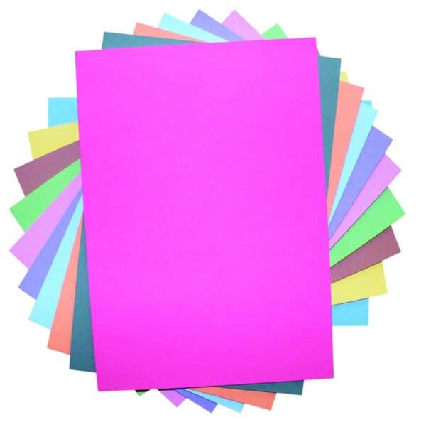 Bright 230 Micron Coloured Card SRA2 Assorted - Pk100