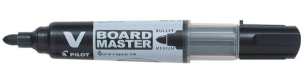 Pilot V-Board Master Drywipe Marker Bullet Tip Black- Pk10