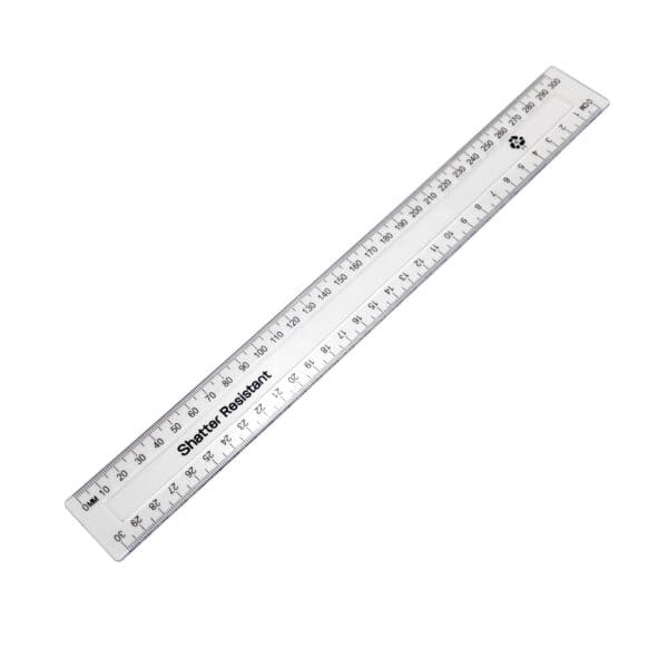 Clear Metric Only Rulers - Pk100